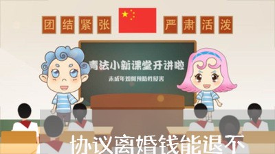 协议离婚钱能退不/2023092485828