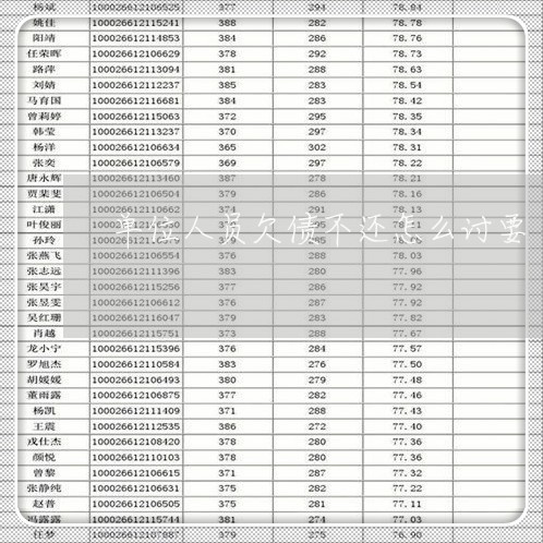 单位人员欠债不还怎么讨要/2023111740473