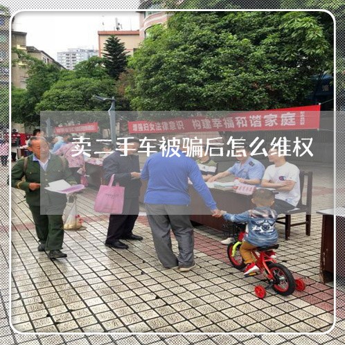 卖二手车被骗后怎么维权/2023062549271