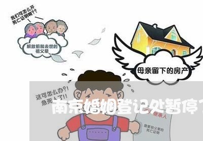 南京婚姻登记处暂停了嘛/2023112619350