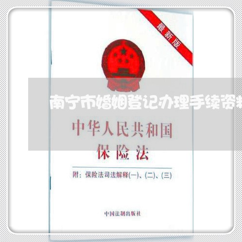 南宁市婚姻登记办理手续资料/2023081781705