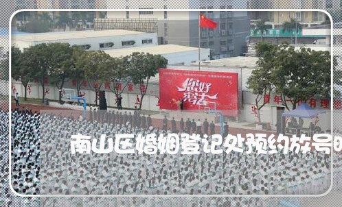 南山区婚姻登记处预约放号时间/2023081605970