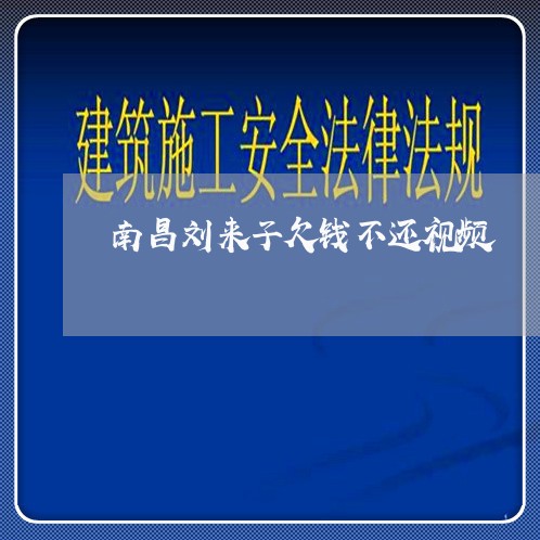 南昌刘来子欠钱不还视频/2023112723250