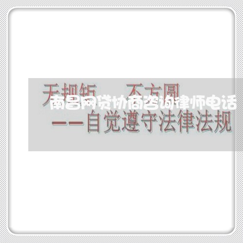 南昌网贷协商咨询律师电话/2023102531482