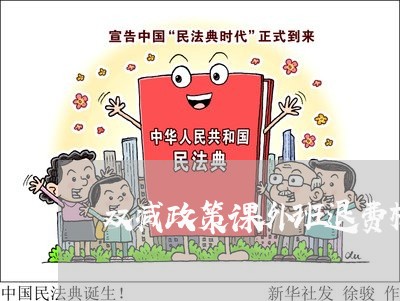 双减政策课外班退费标准/2023052120592