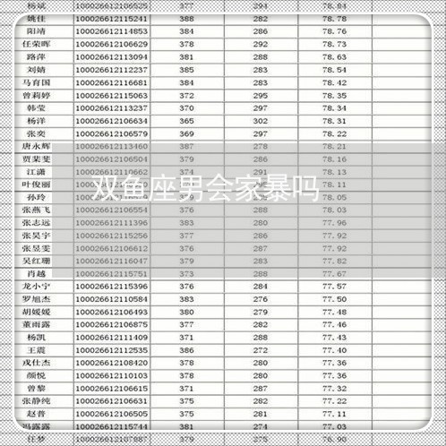 双鱼座男会家暴吗/2023101451584