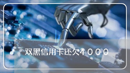 双黑信用卡还欠4000/2023120689472