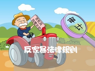 反家暴法律规则/2023090561794