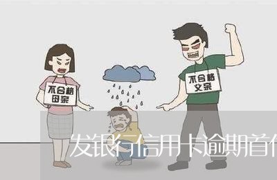 发银行信用卡逾期首付款怎么付/2023072290604