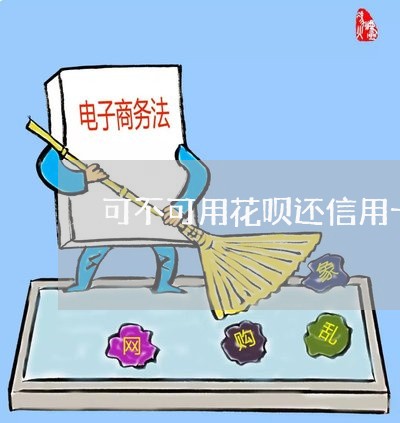 可不可用花呗还信用卡/2023072284936