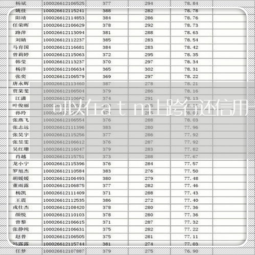 可以在atm上跨行还信用卡吗/2023071696270