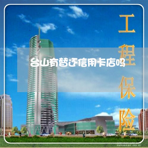 台山有替还信用卡店吗/2023102971592