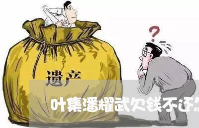 叶集潘耀武欠钱不还怎么办/2023092809260