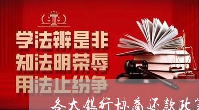 各大银行协商还款政策文件最新/2023073156069