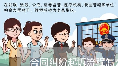 合同纠纷起诉流程怎么走/2023031691605