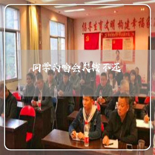 同学为啥会欠钱不还/2023111646150