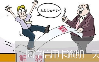 同学信用卡逾期一天会上门吗/2023050461694