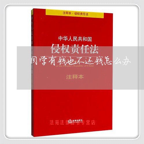 同学有钱也不还钱怎么办/2023120541471