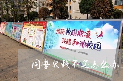 同学欠钱不还怎么办/2023092759502