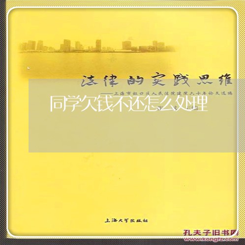 同学欠钱不还怎么处理/2023101606037