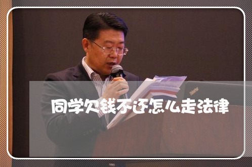 同学欠钱不还怎么走法律/2023091585828