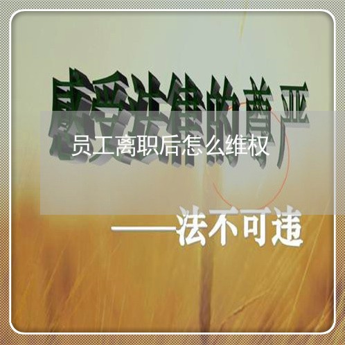 员工离职后怎么维权/2023061351825