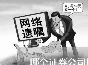 哪个证券公司比较好/2023032793726