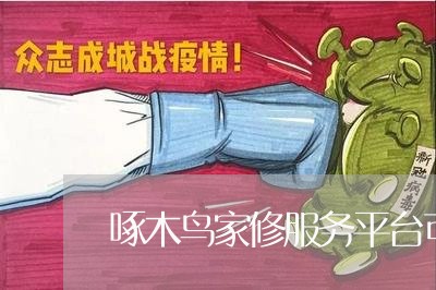 啄木鸟家修服务平台可以加盟吗/2023040112604