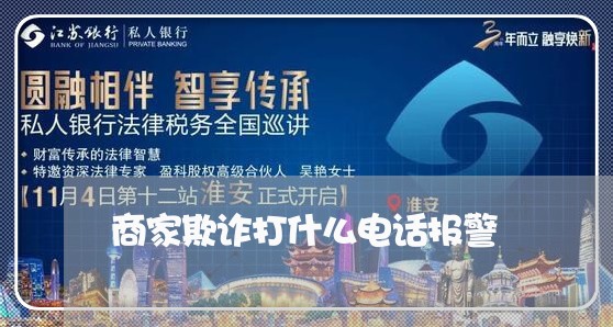 商家欺诈打什么电话报警/2023032515838