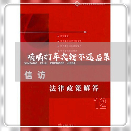 嘀嘀打车欠钱不还后果/2023111598614