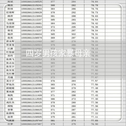 四岁男孩家暴母亲/2023100949493