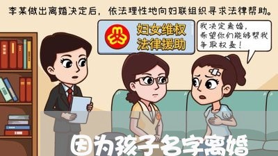 因为孩子名字离婚/2023092894927