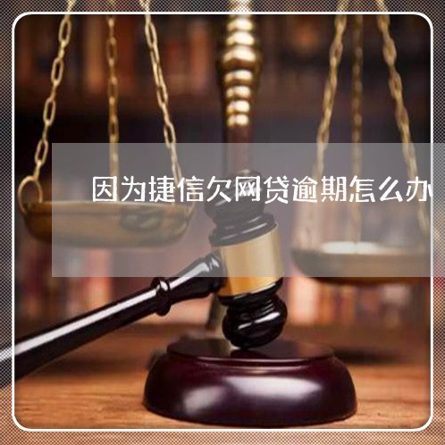 因为捷信欠网贷逾期怎么办/2023111886373