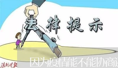 因为疫情能不能协商还款/2023092262495