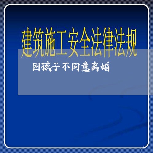 因孩子不同意离婚/2023092578251