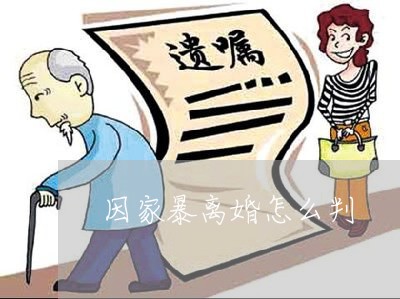 因家暴离婚怎么判/2023100332683