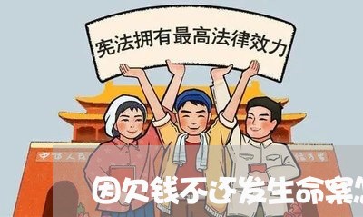 因欠钱不还发生命案怎么办/2023121008269