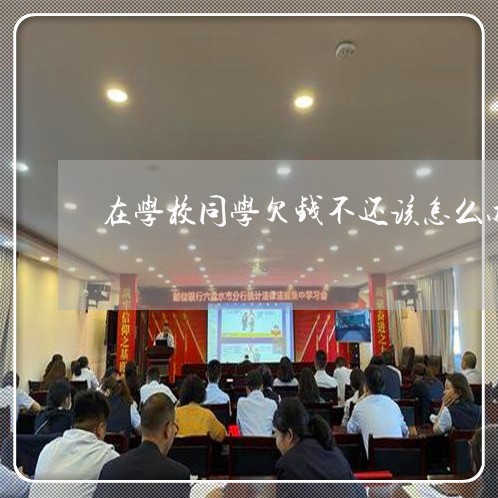 在学校同学欠钱不还该怎么办/2023110972714