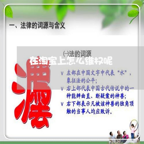 在淘宝上怎么维权呢/2023061272524