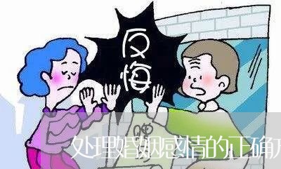 处理婚姻感情的正确方法/2023112326048