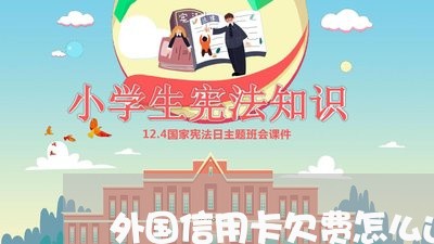 外国信用卡欠费怎么还/2023120592036