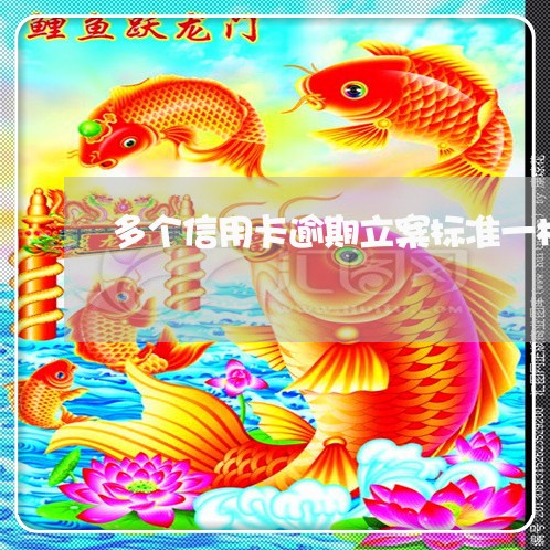 多个信用卡逾期立案标准一样吗/2023050539694