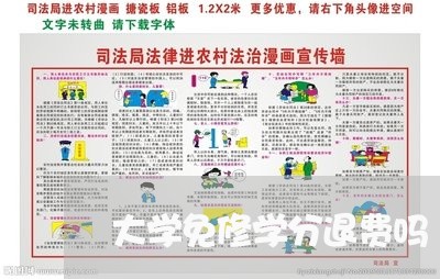 大学免修学分退费吗/2023060847072