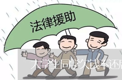 大学生同学欠钱不还后退学/2023092705147