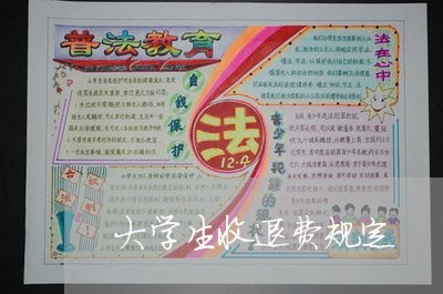 大学生收退费规定/2023060195916