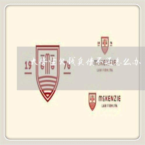 大学生欠钱负债不还怎么办/2023120359492