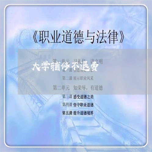 大学辅修不退费/2023041952383