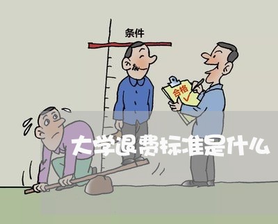 大学退费标准是什么/2023061295948