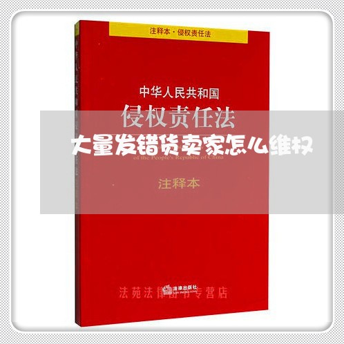 大量发错货卖家怎么维权/2023052476069