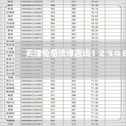 天津免费法律咨询12348/2023032510935